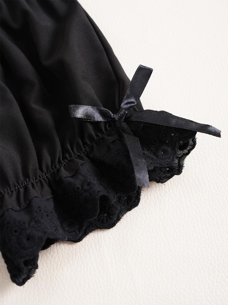 Crianças meninas bloomers pettipants cintura elástica shorts de abóbora verão cor sólida calças de segurança