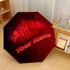 Sunderland FC Automatic 3‑Fold Umbrella 8‑Rib Windproof Folding Umbrella Sun Rain Protection For Outdoor Travel Daily Use