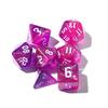 Games Table Game Carved Pattern Dice Set 7-Die Two-tone Dice Set Iridescent Glitter Polyhedral Dice