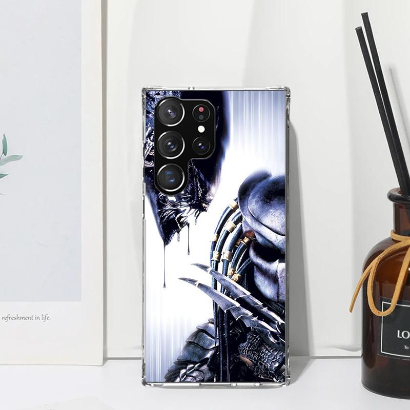 Alien Vs Predator Painted Phone Case For Samsung Galaxy S25 S24 S23 S22 Ultra S21 FE S20 Plus S10 + S10E Art Fundas Back Cover S