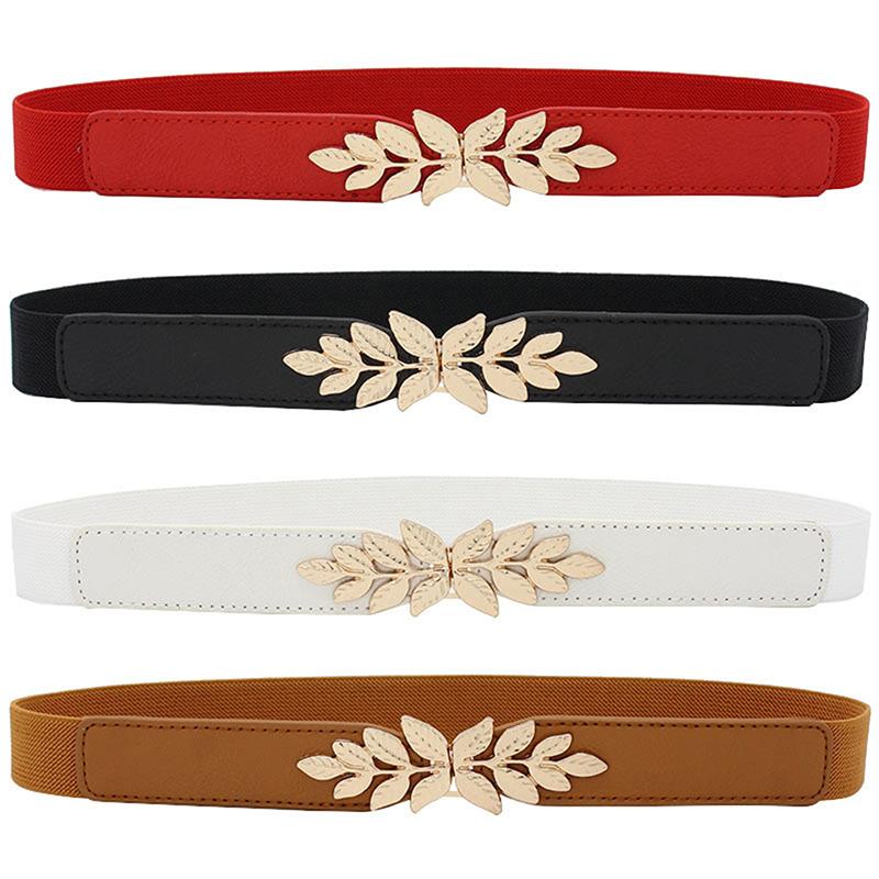 Waist Belt Elastic Slim Decorative Stretchy Quick Release Tight Waist Dress Belt