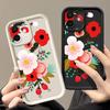 For iPhone 16 Case Cartoon Flower Pattern Shockproof TPU Silicone Soft Cover For iPhone 13 14 15 Pro Max 12 11 iPhone 16 Pro Max Funda
