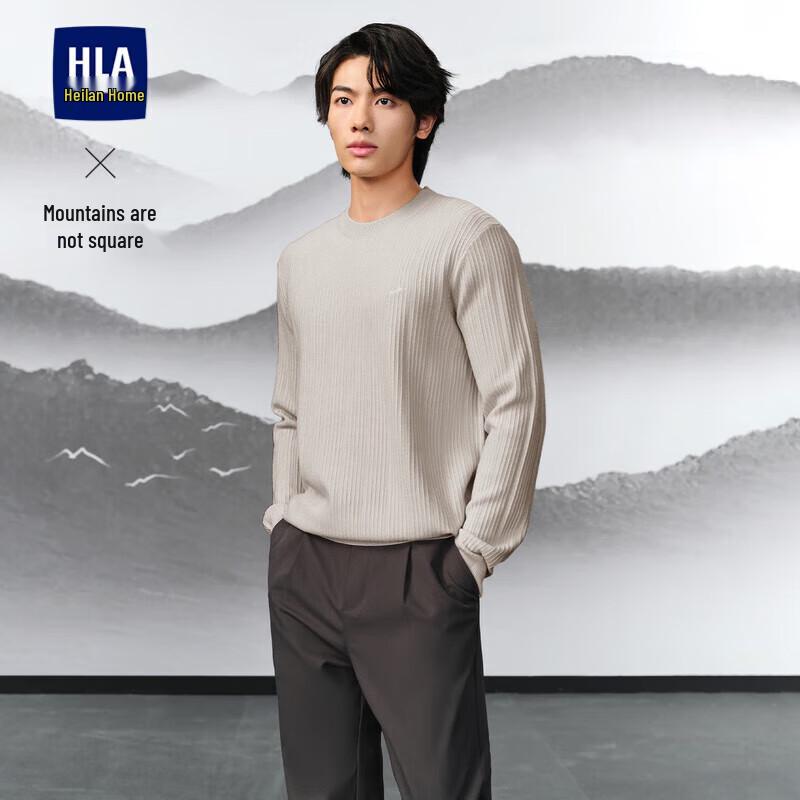 

HLA Men s Round Neck Long Sleeve Knit Sweater 3XL (190/104A)