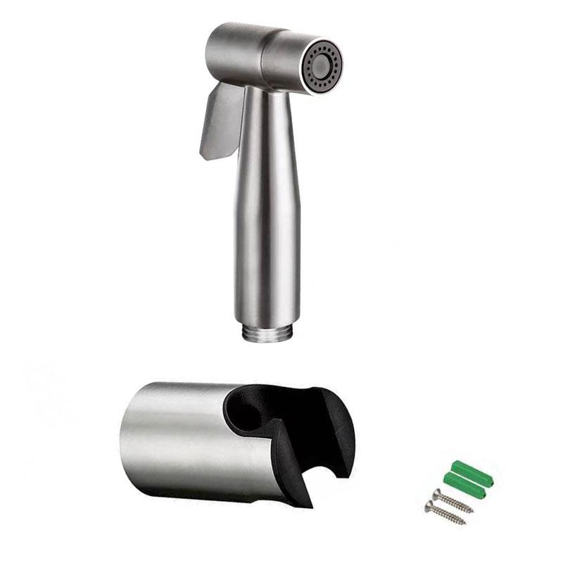 

Ручной распылитель для чистки туалета с регулируемой насадкой для напора воды, подходит для туалетов, биде, душа и полива растений