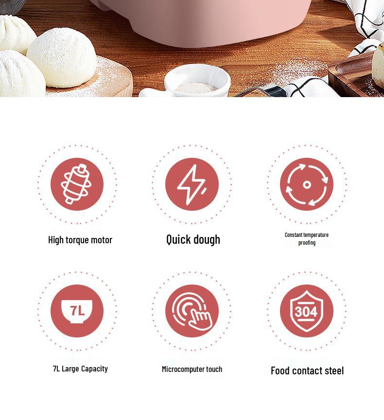 Fully Automatic Bread & Mantou Maker: Dough Mixer, Proofing & Kneading Machine