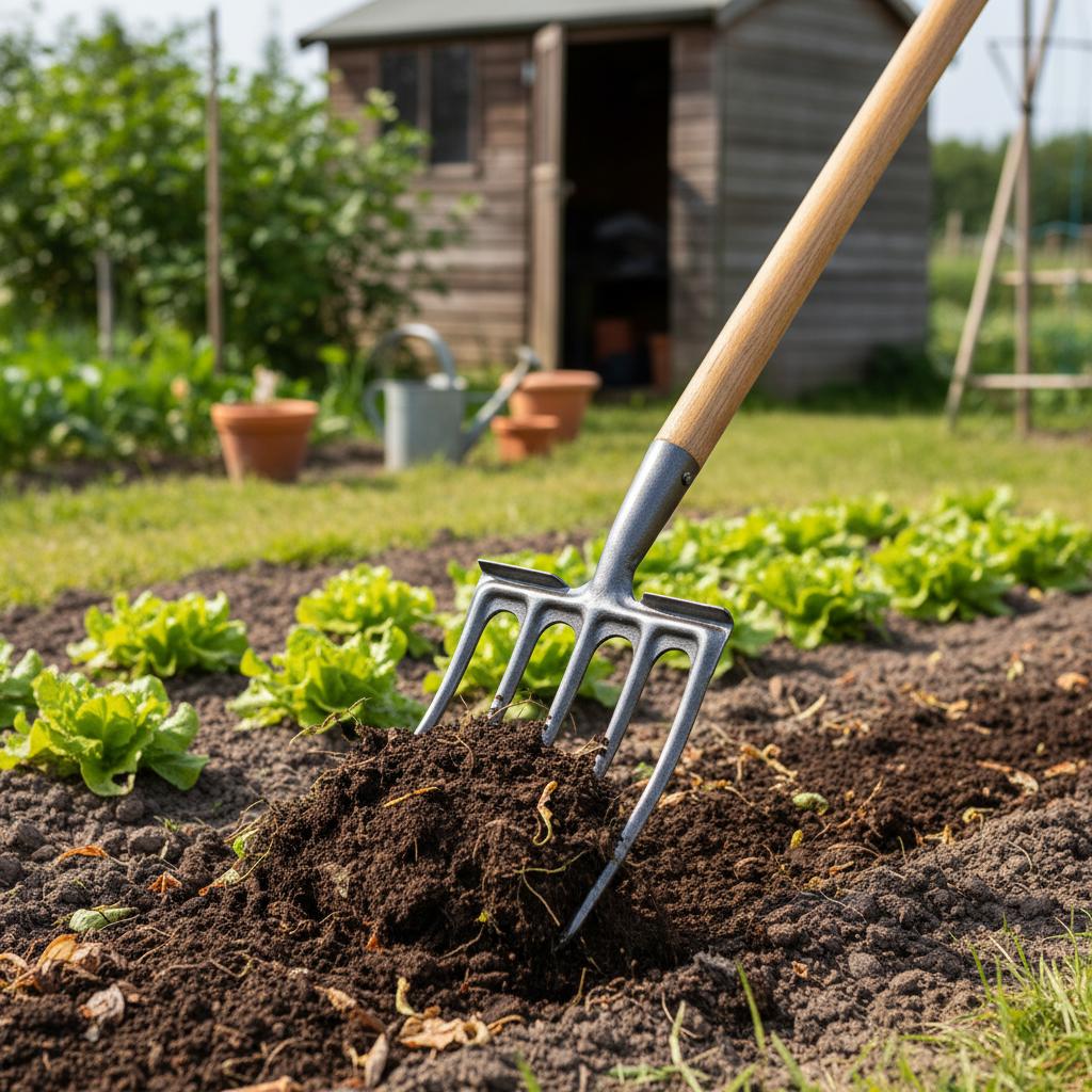 Garden Tool High-Manganese Steel Agricultural Digging Fork For Soil Turning Harvesting Multi Purpose