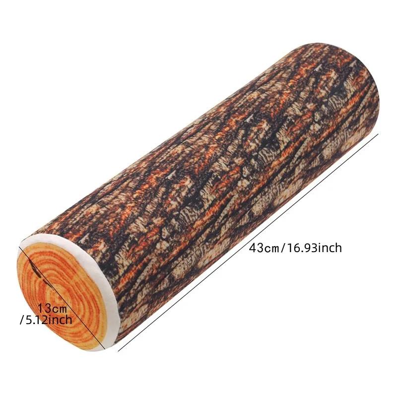 Stump Cushion Creative Big Willow Tree Dummy Wood Block Log Texture Cylindrical Shape Pillow Cushion Sofa Round Stump Shape