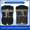Custom Logo Emergency Management Safety Vest - Multi-Pocket Workwear for Photojournalists