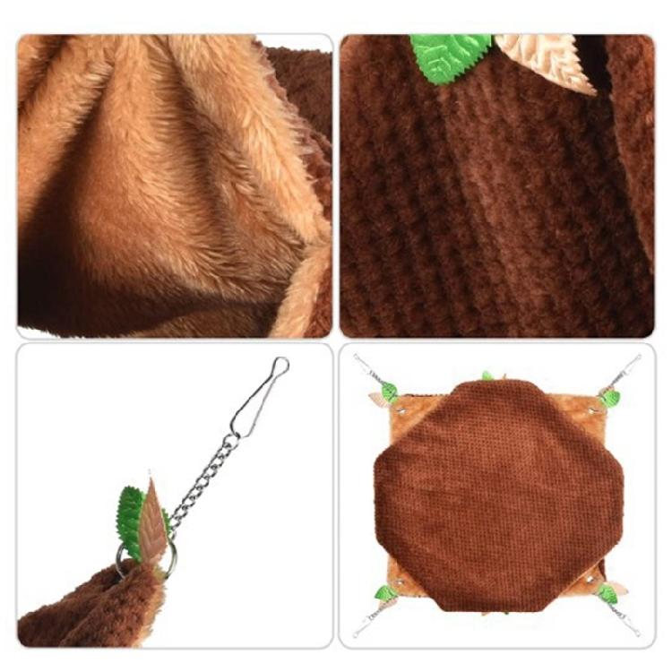 Hideaway Tunnel Warm Tube House Scratchproof Hammock Bunkbed for Reptile Animals