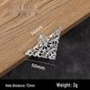 Iron Flower Decorative Corner Stickers for Antique Furniture and Wooden Boxes