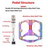 PROMEND Bicycle Pedal DU Double Bearing MTB Anti-slip Ultralight Aluminum Mountain Road Bike Platform Pedals Cycling Accessories