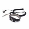 Bracelet de poignet ESD - Quadrios - Noir - Bouton pression - 10 mm