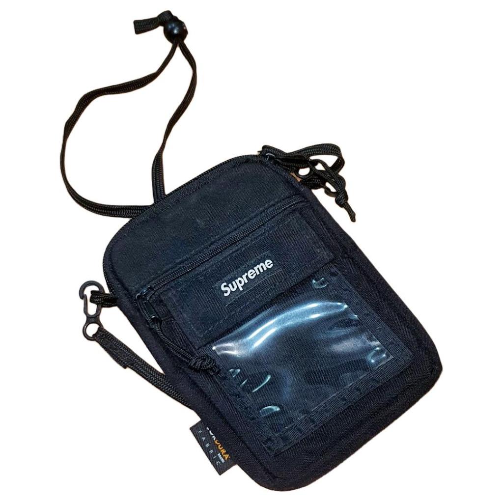 New Supreme Nylon Crossbody Bags Regular Unisex Black SUP-SS19-917