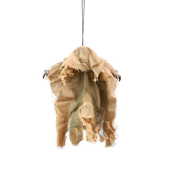 Halloween Hanging Ghost Scary Grim Reaper Prop with LED Glowing Eyes And Chain for Outdoor Yard Lawn Tree Haunted House Decor