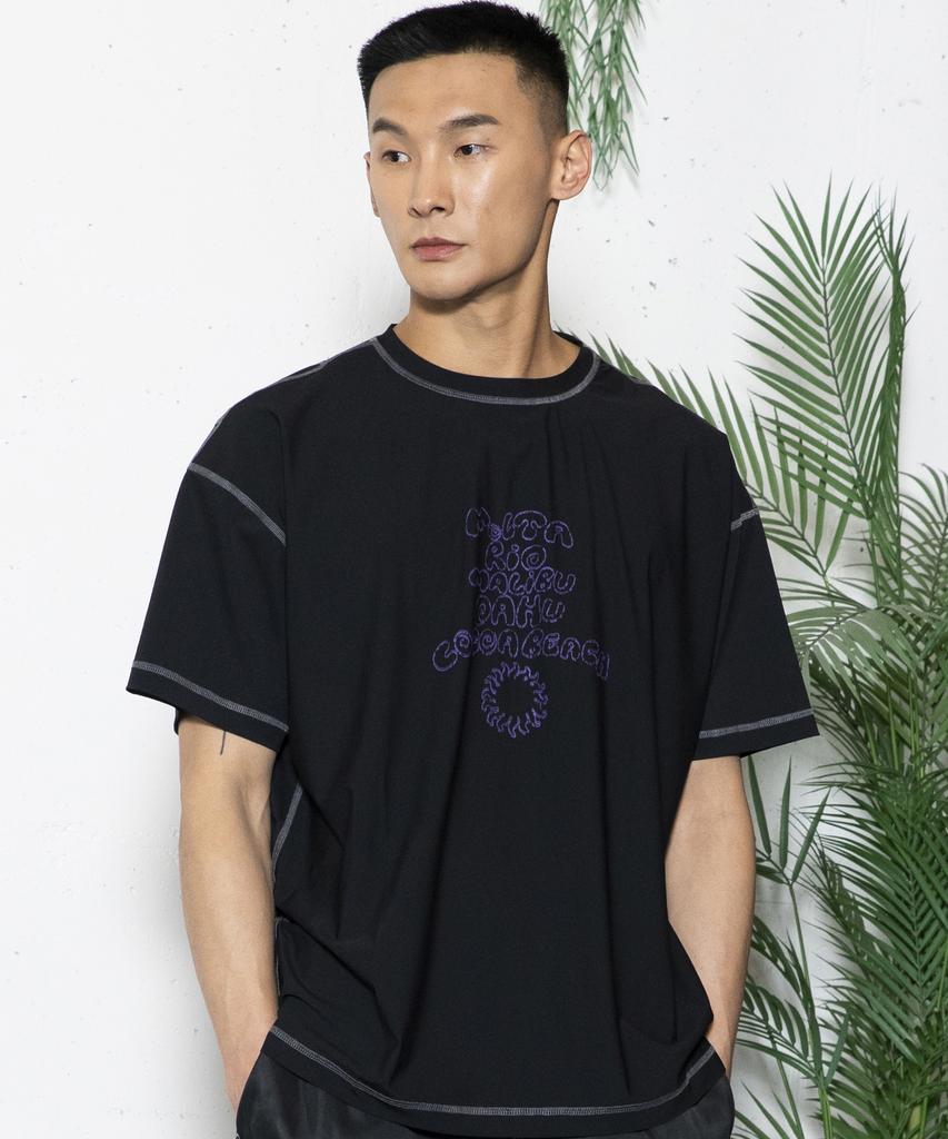 GLACK Gt151 Malta Short Sleeve Rash Guard (Black)