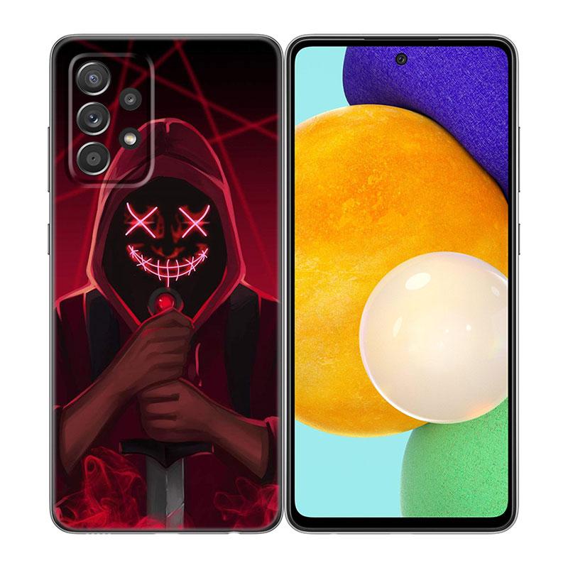 Cool Street Head Boy Phone Case For Samsung A13 A22 A24 A32 A23 A25 A34 A35 A52S A53 A54 A55 A73 A12 A14 A15 A31 A33 A50 A51 A72