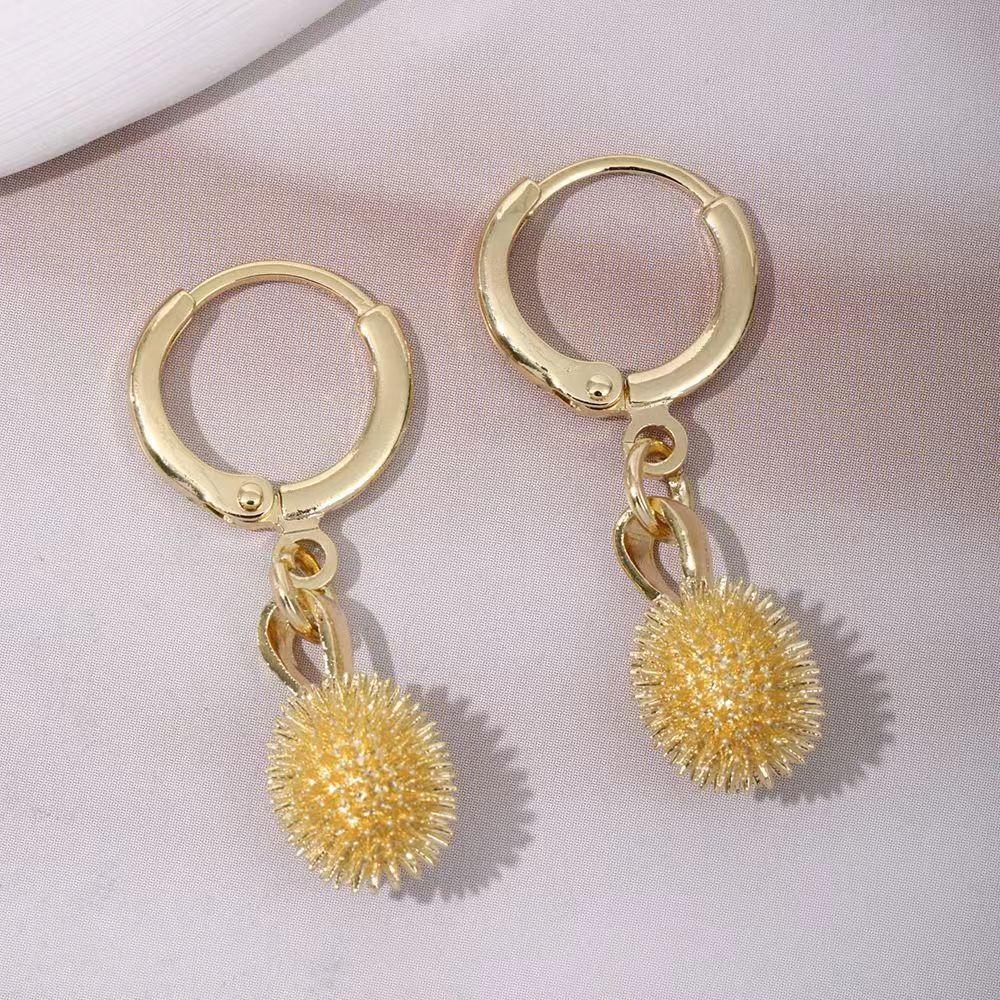 Durian Lifetime~ Advanced Sense Gold Durian Pendant New Necklace Female Personality Versatile Unique Design Sense