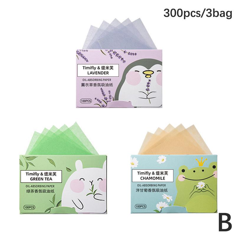 300 Pcs Portable Premium Face Oil Blotting Paper Facial Cleanser Sheets For Face Makeup Friendly Blotting Paper