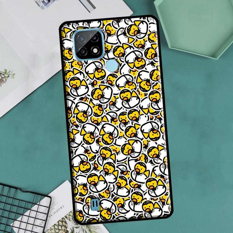 Kwaii Yellow Duck For Realme GT Neo 2 3 Master 8i 9i 8 9 Pro Plus C35 Case For OnePlus 9 10 Pro 9R 10R Nord2