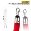 SucceBuy 35.4 Inch Gold/Silver Crowd Control Stanchion Posts Queue Red/Black Velvet Rope Line Barrier W/ Stable Base for Stadium