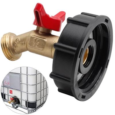 275-330 Gallon IBC Tote Watertank Adapter 2 Gratis Messing Slangkraan Water