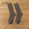 Men's Autumn and Winter Velvet Thickened Warm Middle Aged and Elderly Long Socks