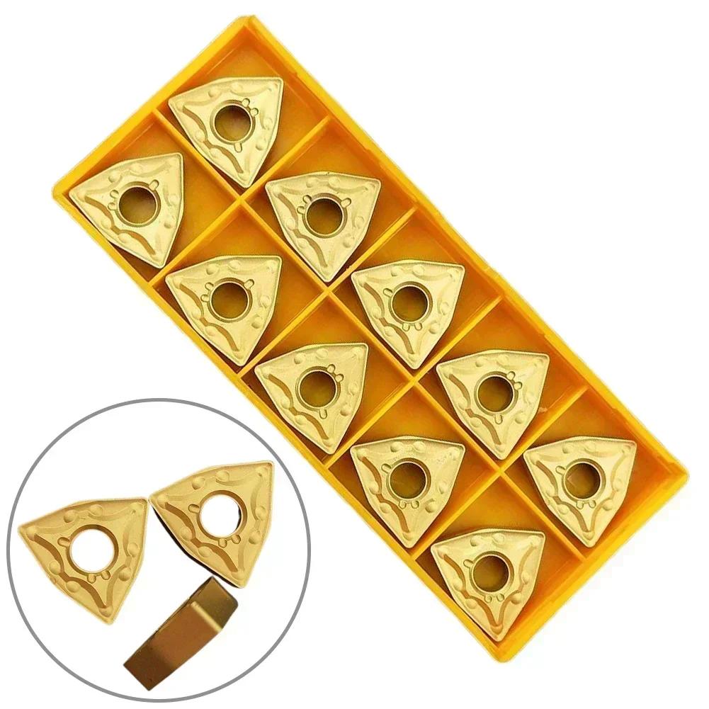 10-Piece Set, WNMG080408-MA, WNMG432 CNC Carbide Inserts, Turning Inserts, WNMG Lathe Tools, Turning Inserts Tool Accessories