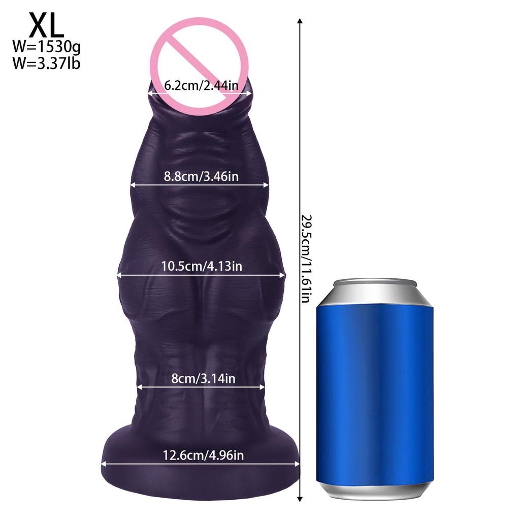 Realistic Silicone Fist Dildo - Super Thick Anal Plug, Large Phallus Erotic Toy