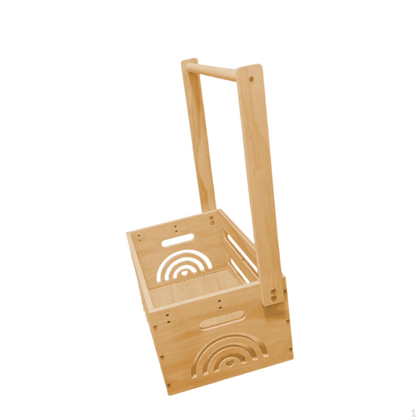 

Детский душ шкафчик из дерева с ручкой, практичный, простая конструкция, ящик для хранения, корзина Rainbow