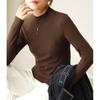 Fashion U-neck Pure Cotton Bottom T-shirt Women Tops Long Sleeve Loose Slim Womens T Shirt Autumn Solid Lady Casual Tees 30530