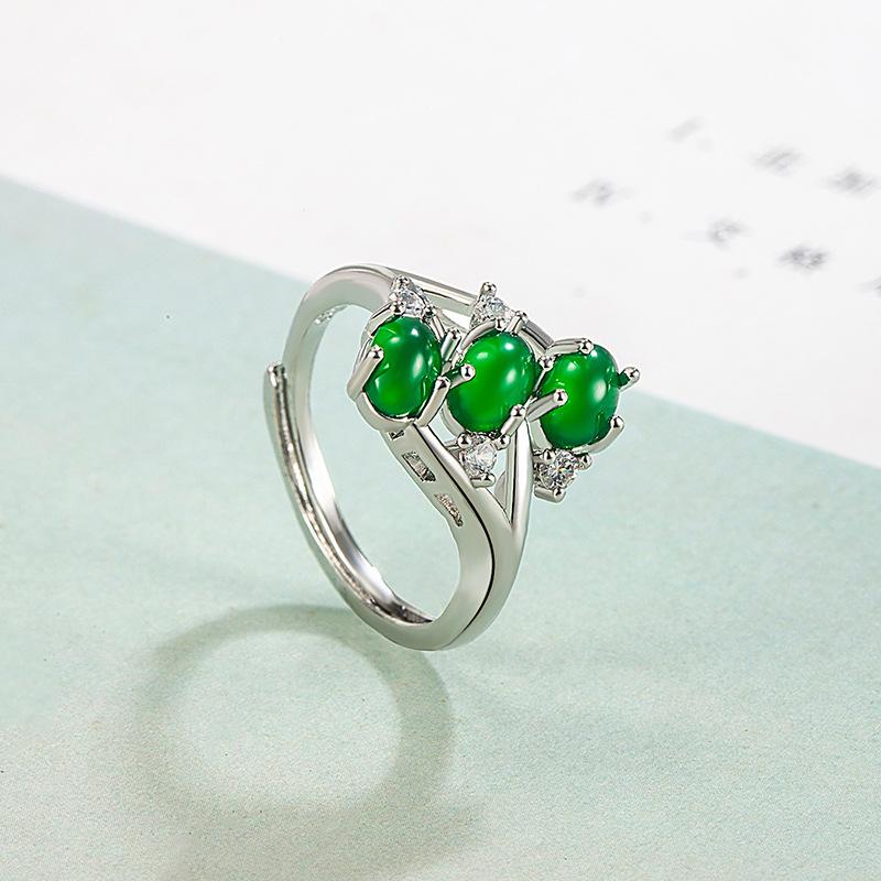925 Sterling Silver Plated Sun Moon Sunflower Heart Rings for Women Original Flower Wedding Crystal Luxury Jewelry R5375