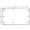 Boîte de jonction étanche 200×120×56 mm IP65 en ABS ignifuge — boîtier électrique extérieur