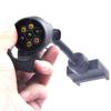 Car Accessories RV 7 Pin Adapter Camper Caravan Flat Male Plug To Large Round Female Trailer Socket