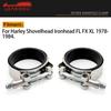 Kit Fascette Collettore di Aspirazione 18-0282S Per Harley Shovelhead FL Electra Tour Wide Glide FX Fat Bob Low Glider XL Sportster 1978-1984