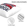 Norway Flag 2 Pcs Square Pillowcase Pillow Cover Cushion Decor Comfort Throw Pillow For Home Living Room
