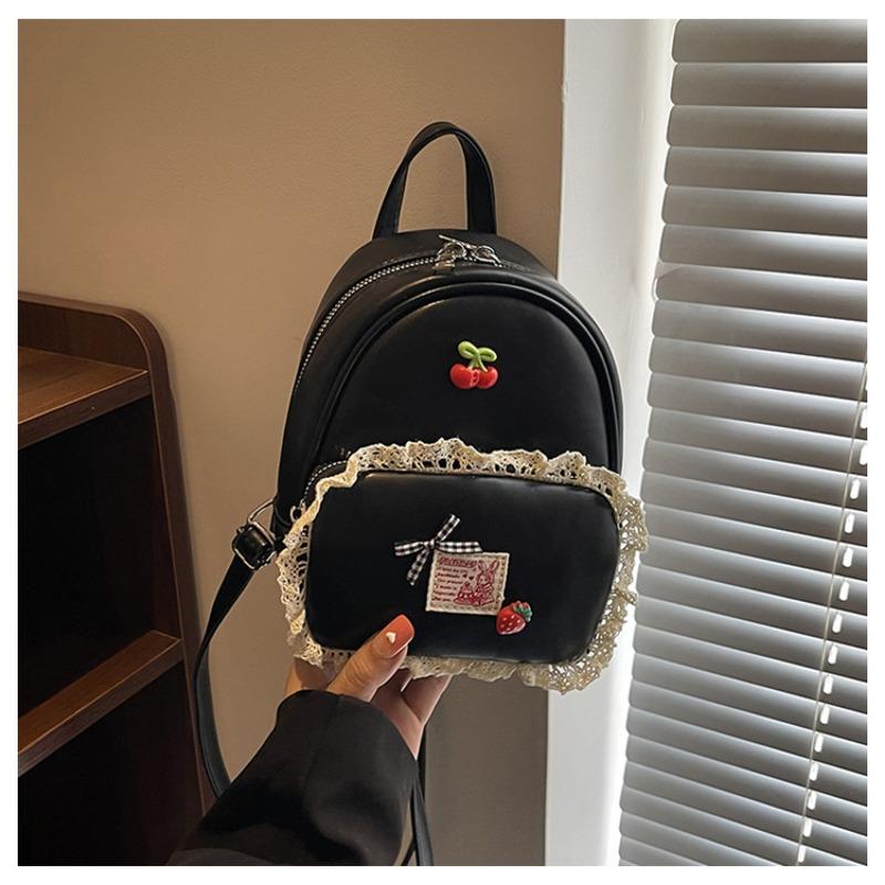 

Рюкзак Женский Модный Универсальный Нишевый Дизайн Студенческий Школьный Рюкзак Милый Повседневный Легкий Дорожный Рюкзак чёрный