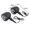 Kijima 219-1022 Motorcycle Parts Turn Signal Lamp, Vanette Small, Flat Black Body/Clear Lens, Single, Set of 2