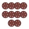 10Pcs 5Inch Hook Loop Sandpaper Sanding Discs For Angle Grinder 6 Holes for Dust Extraction Dry Wet Sanding