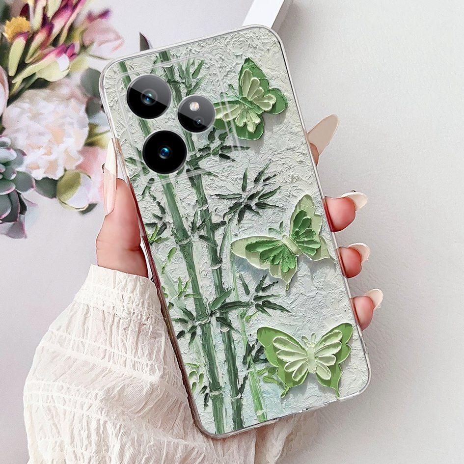 For Realme GT 7 7T Case 2025 Popular Flower Soft Clear Silicone TPU Protective Cover For Realme GT7 Pro RMX5011 Phone Case Shell