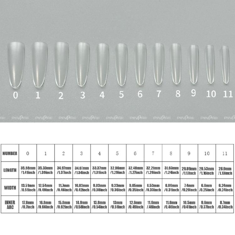 240 Pcs False Nail for Nail Extensions Press On Nail Extras Long Nail Tips Artificial Nail Full Cover Stick On Nail