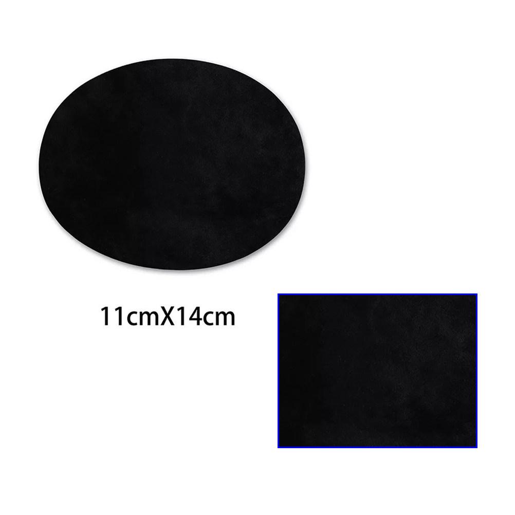 

25Pcs Backing Adhesive Fabric Patches Suede Style Multi Color DIY Cut to Shape Elbow Knee Mending Decorative Applique for Jeans чёрный