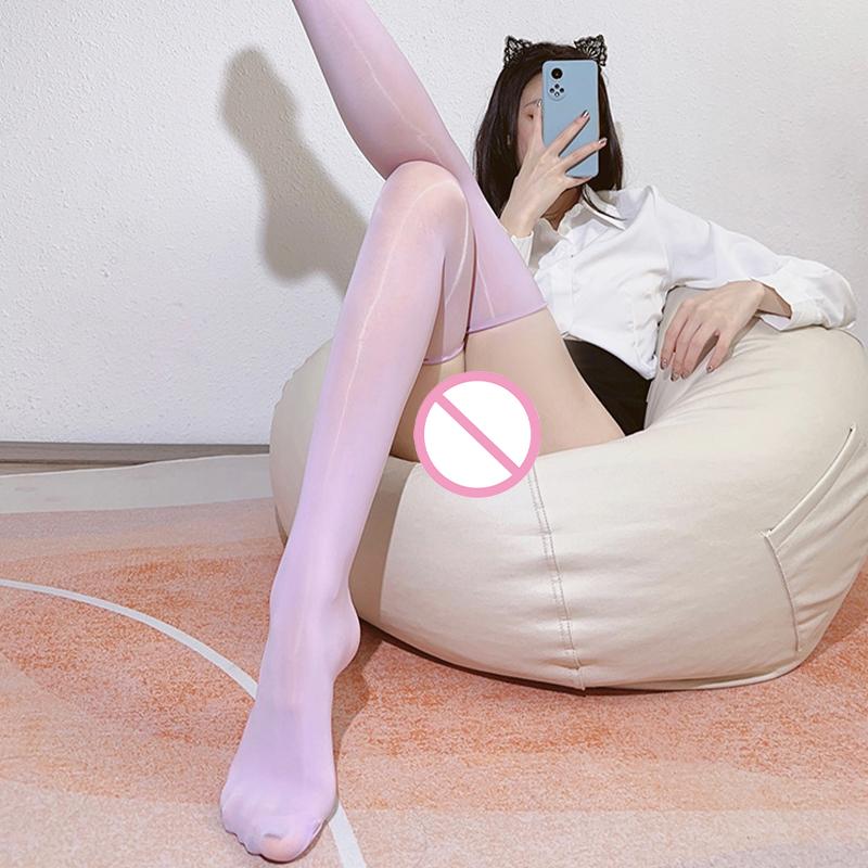 Sexy Glossy Over-The-Knee Stockings No Need To Remove Black Stockings