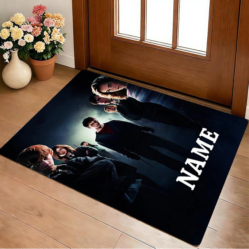 Custom Name Magic Quest Living Room Non-Slip Area Rug Soft Carpet for Bedroom Kids Playroom Sofa Office Home Decor Doormat