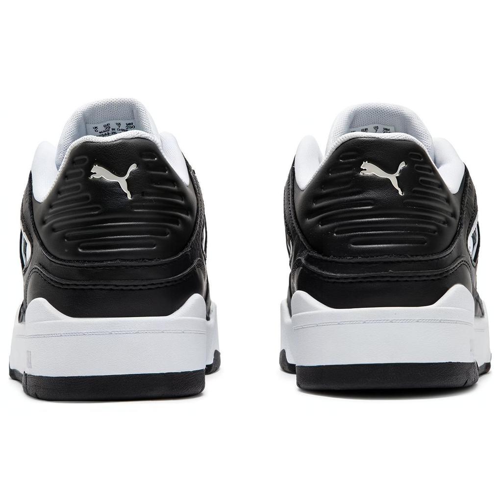 Puma Tessuto in Pelle Slipstream Pelle Sintetica Antiscivolo Resistente all'Usura Sneakers Basse Sneakers Unisex Nero Bianco 387544-26