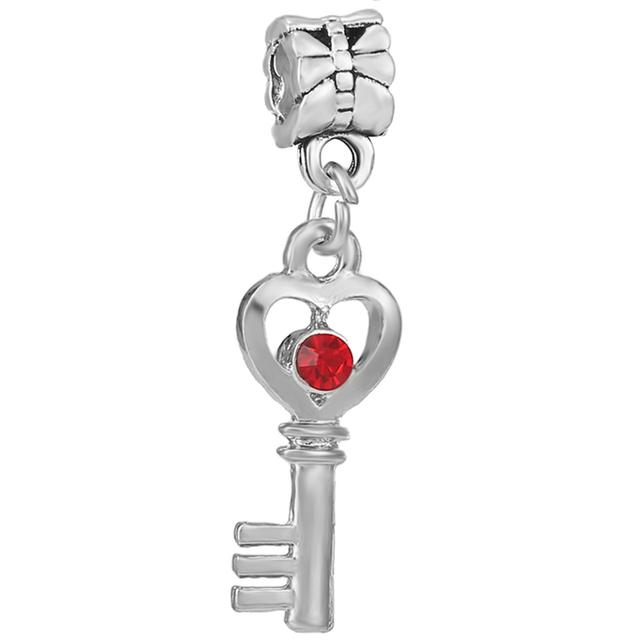 2pcs /Lot 45 Styles Key &Lock Sparkling Beads Charm Pendant Fit Diy Original Bracelets Necklaces For Women Men Jewelry Making