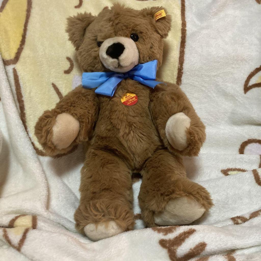 [USED] Steiff Molly 019982 Teddy Bear Plush Toy with Paper Tag, Pre-owned
