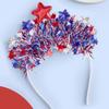 Star Pattern Headband Independence Day Hair Hoop Comfortable Headbands for Parties and Daily Wear