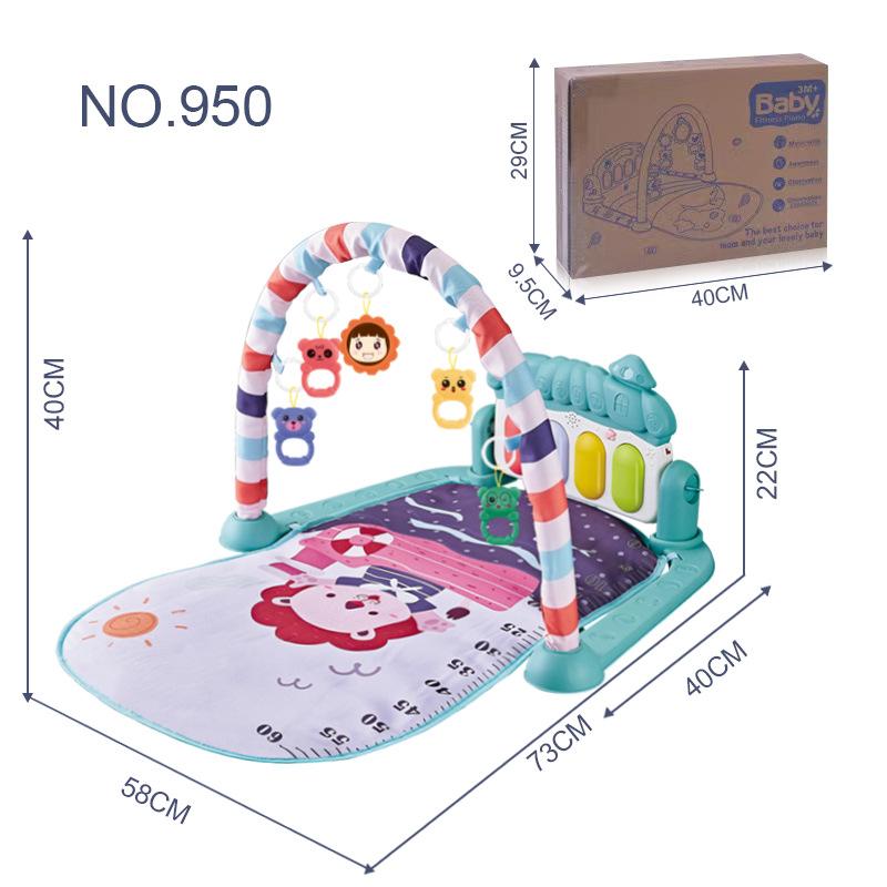 

1 шт. Детское пианино для ног, многофункциональное, в форме кита, для детей 6 месяцев, развивающая откидывающаяся игрушка, музыкальная стойка для фитнеса от 0 до 3 лет