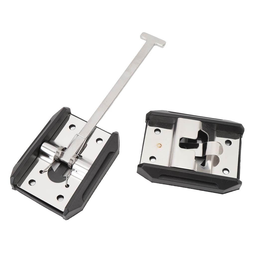 RV Trailer Door Holder Stainless Steel T Style Entry Door Catch Exterior Door Hold Hook and Keeper for Campervan