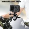 Aluminum Alloy Motorcycle Camera Mount With AntiVibration Windshield Clamp Mounts Compatibility for Action 5Pro/4/3
